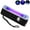 Black, variant on 100Fens UV 395nm Light Flashlights USB Rechargeable Ultraviolet LED Blacklight Mini Wood’s Lamp Portable Blacklight for cat Urine Detection Dry Stains, Uranium Glass, Leak Detection