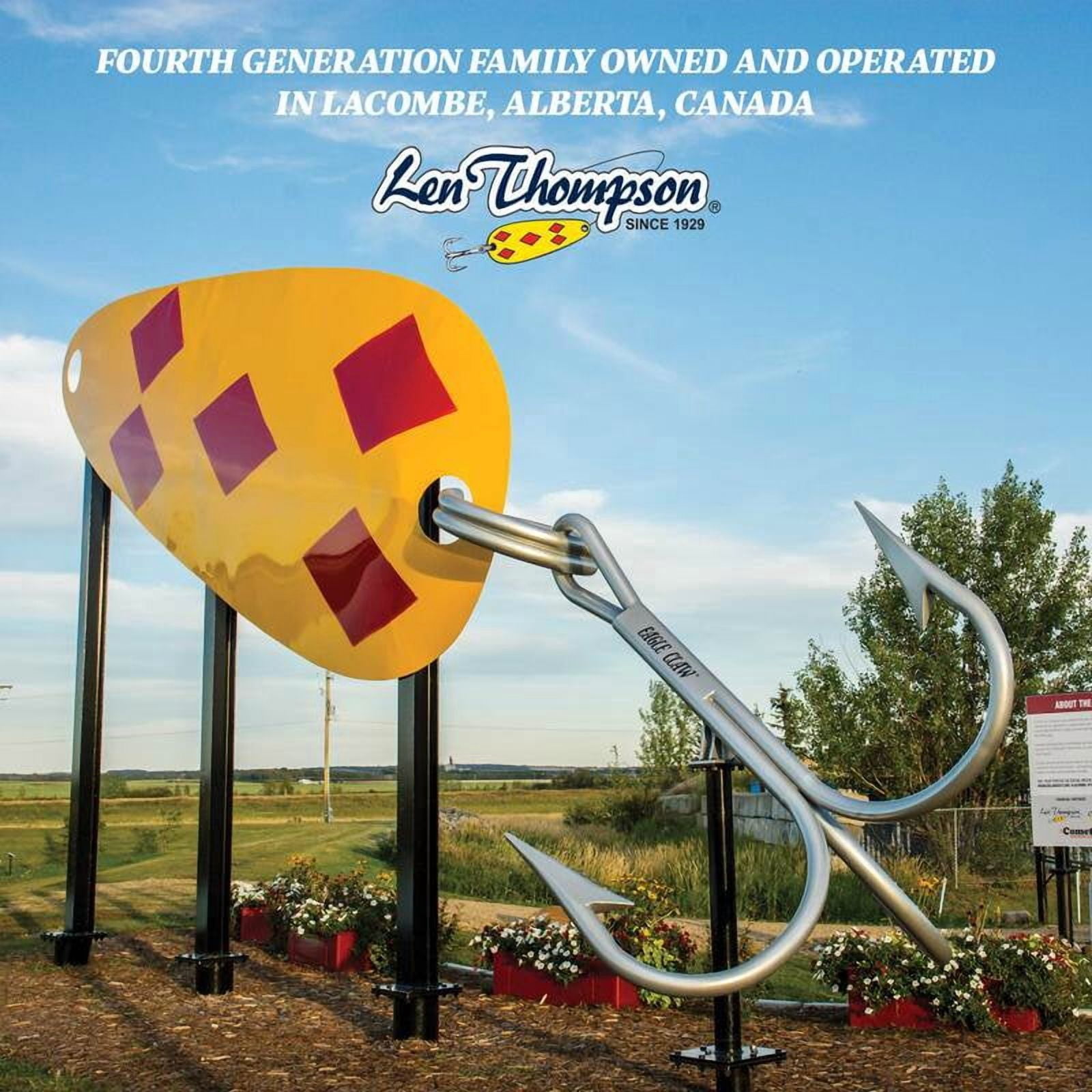 Len Thompson Fishing Lure – 2BF – Original Series Brass and Flame (Orange) - 1oz