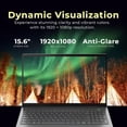 thumbnail image 5 of Lenovo ThinkBook 15 Gen 4 15.6" FHD Laptop, AMD Ryzen 7 5825U Processor, 16GB RAM, 512GB SSD, AMD Radeon Graphics, Windows 11 Pro, Mineral Gray, 160GB Docking Station Set, 5 of 9