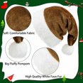 thumbnail image 3 of Minzimin Santa Hat Xmas Holiday Hat for Adults Unisex Christmas Hats for Christmas Holiday Party Supplies, 3 of 6