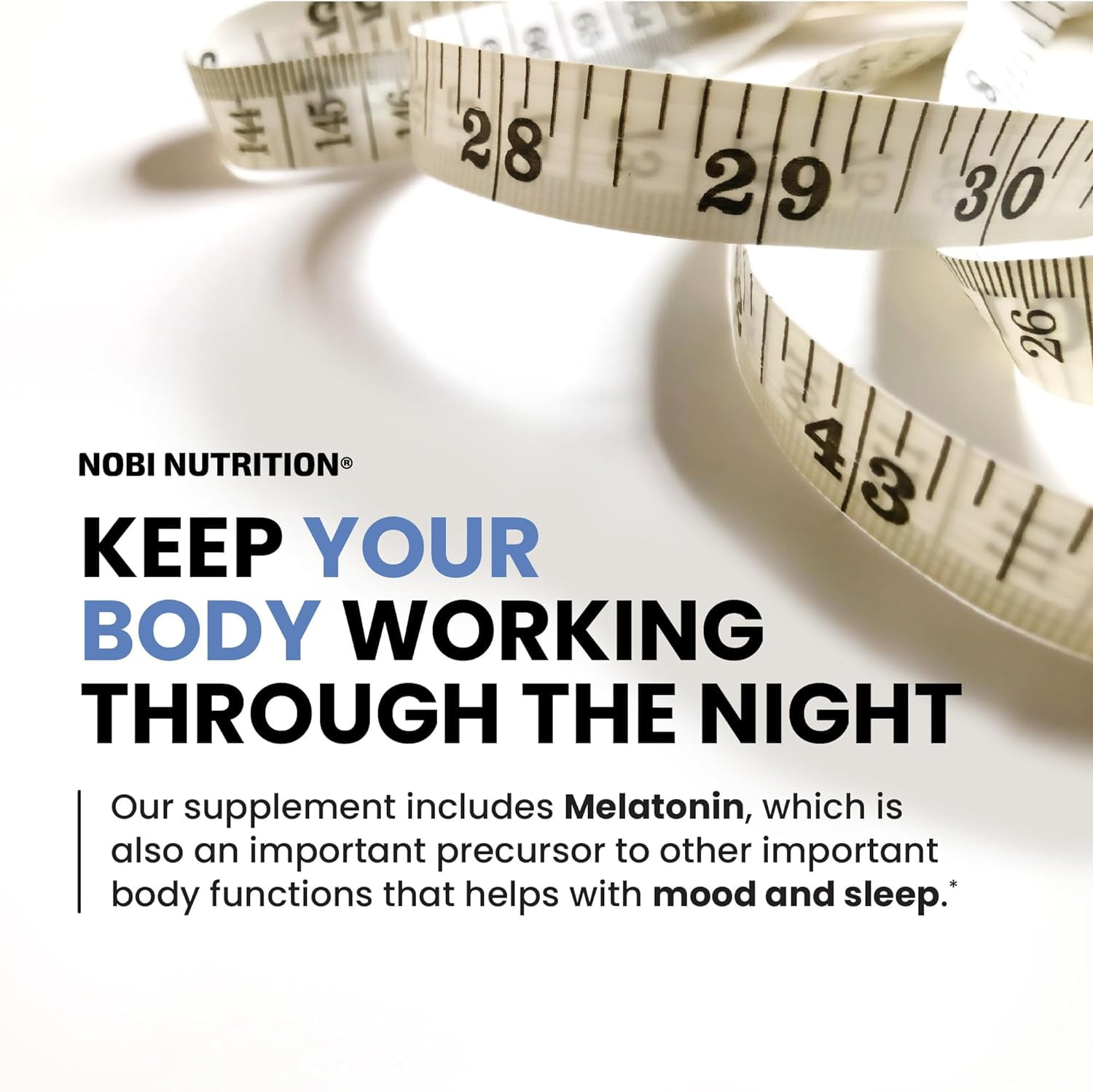 Nobi Nutrition Night Time Fat Burner Sleep Aid an Appetite Suppressant - 60  Capsules