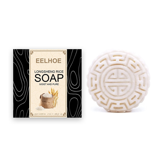 EELHOE Hair Soaps Shampoos Soft Clean Rice Water Soap Hair Care Oil
