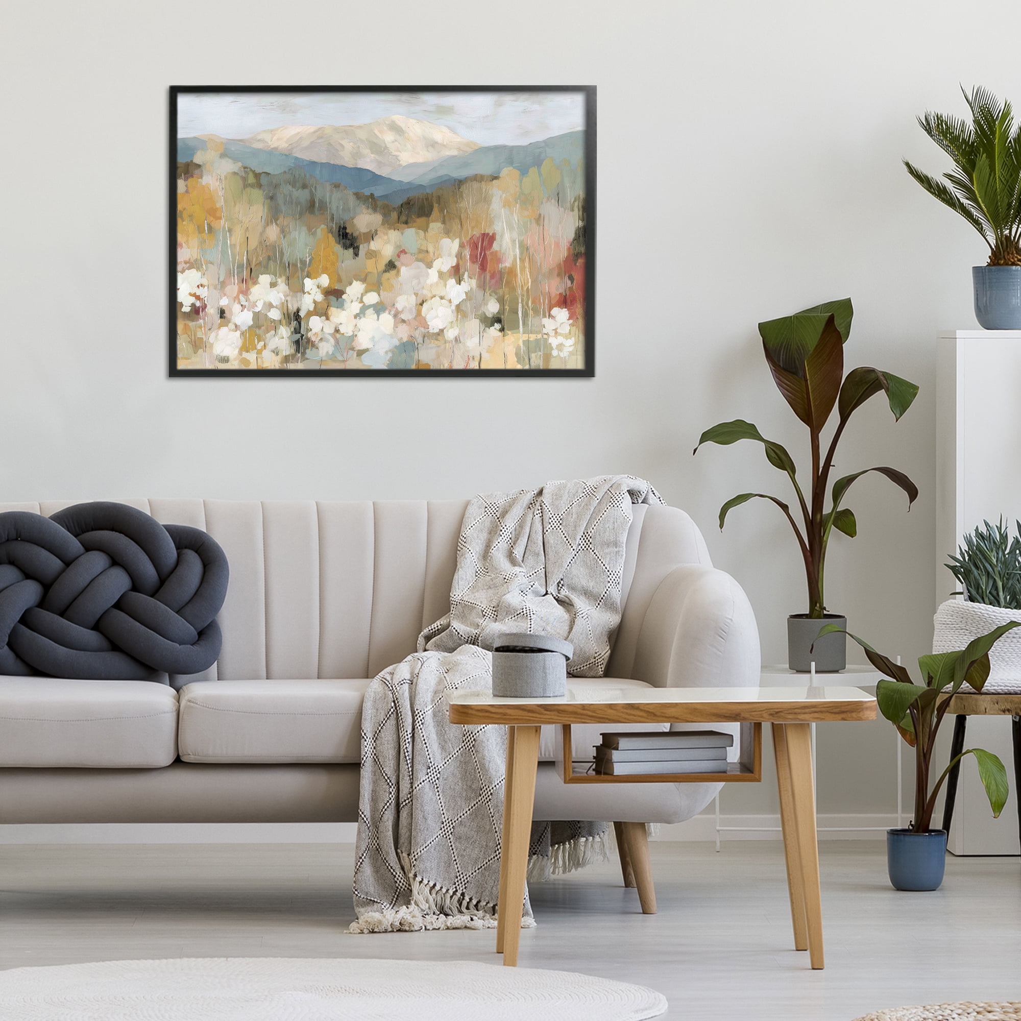Stupell Industries Autumn Mountain Meadow Black Framed Giclee Art, design by Chromatic Storm Studio