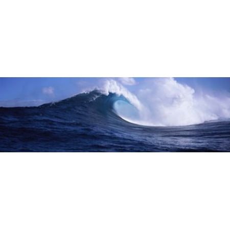 Waves in the sea Maui Hawaii USA Poster Print