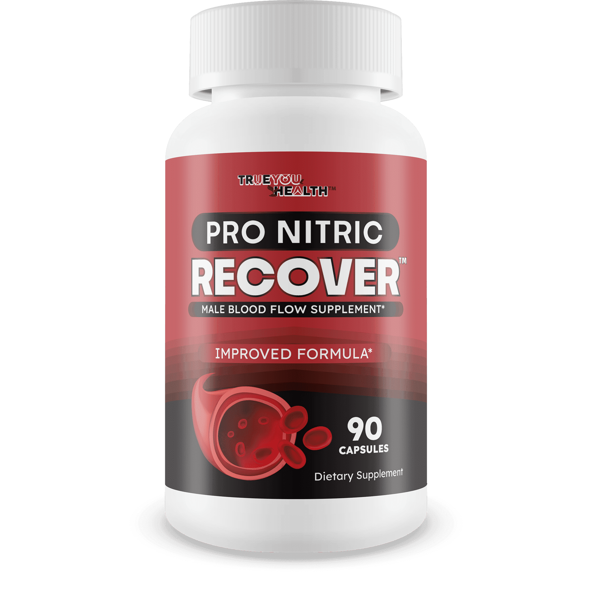 Pro Nitric Recover - Improved Formula - Our Best Blood Flow Supplement - Nitric Oxide Circulation & Vein Support - Healthy Blood Flow Circulation Supplements for Men Blood Vitamin Blood Flow Booster