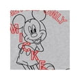 thumbnail image 6 of Disney Women's Mickey Mouse Shirt, Printed Embroidered Classic Cartoon T-Shirt Grey – M, 6 of 6
