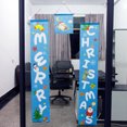 thumbnail image 2 of Merry Christmas Colgando Banners Pórchos Bienvenidos Señales Holiday Holiday Año Nuevo Decoración de cumpleaños para Puerta Yard Azul 2 piezas Methold HA010416-03B, 2 of 6