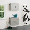 thumbnail image 4 of Prepac HangUps 3-Drawer Base Storage Cabinet in Light Grey Laminate, 4 of 17