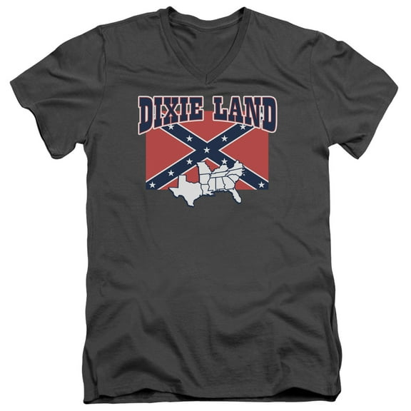 - Dixie Land - Slim Fit V Neck Shirt - Medium