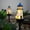 Multicolor, variant on Solar Outdoor Lighthouse Garden Decor Lamp | Solar-Powered Nautical Yard Accent | Waterproof Resin Multicolor Light | Warm LED | 44×7×6 cm | 1 Piece | Weather-Resistant