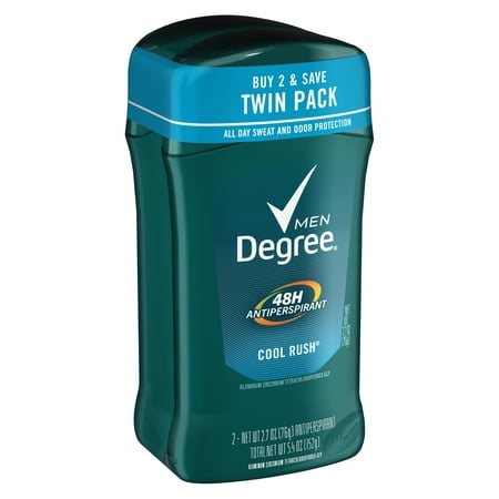 Degree Men Original Protection Antiperspirant for Sweat Protection Cool Rush Long-Lasting Formula 2.7 oz 2 (Best Sweat Resistant Deodorant)