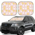 thumbnail image 6 of Kdxio Rabbit And Chick Print 2-Piece Sun Shade Front Windshield - Foldable Car Front Window Sunshades for Most Sedans SUV Truck, 6 of 6