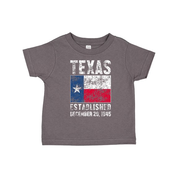 Inktastic Established December 29, 1845 Texas Flag Boys or Girls Toddler T-Shirt