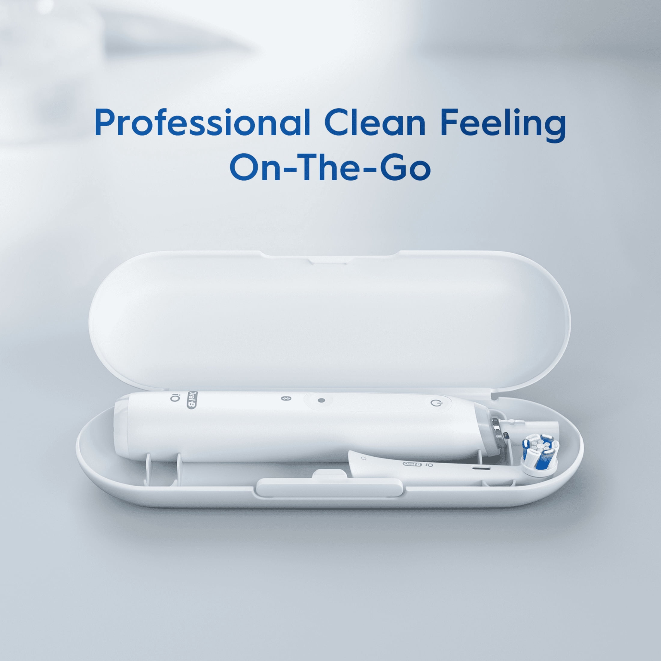 Oral-B Toothbrush, iO Series 4 Electric Toothbrush with 1 Brush Head, Rechargeable, White, Adults & Children 3+
