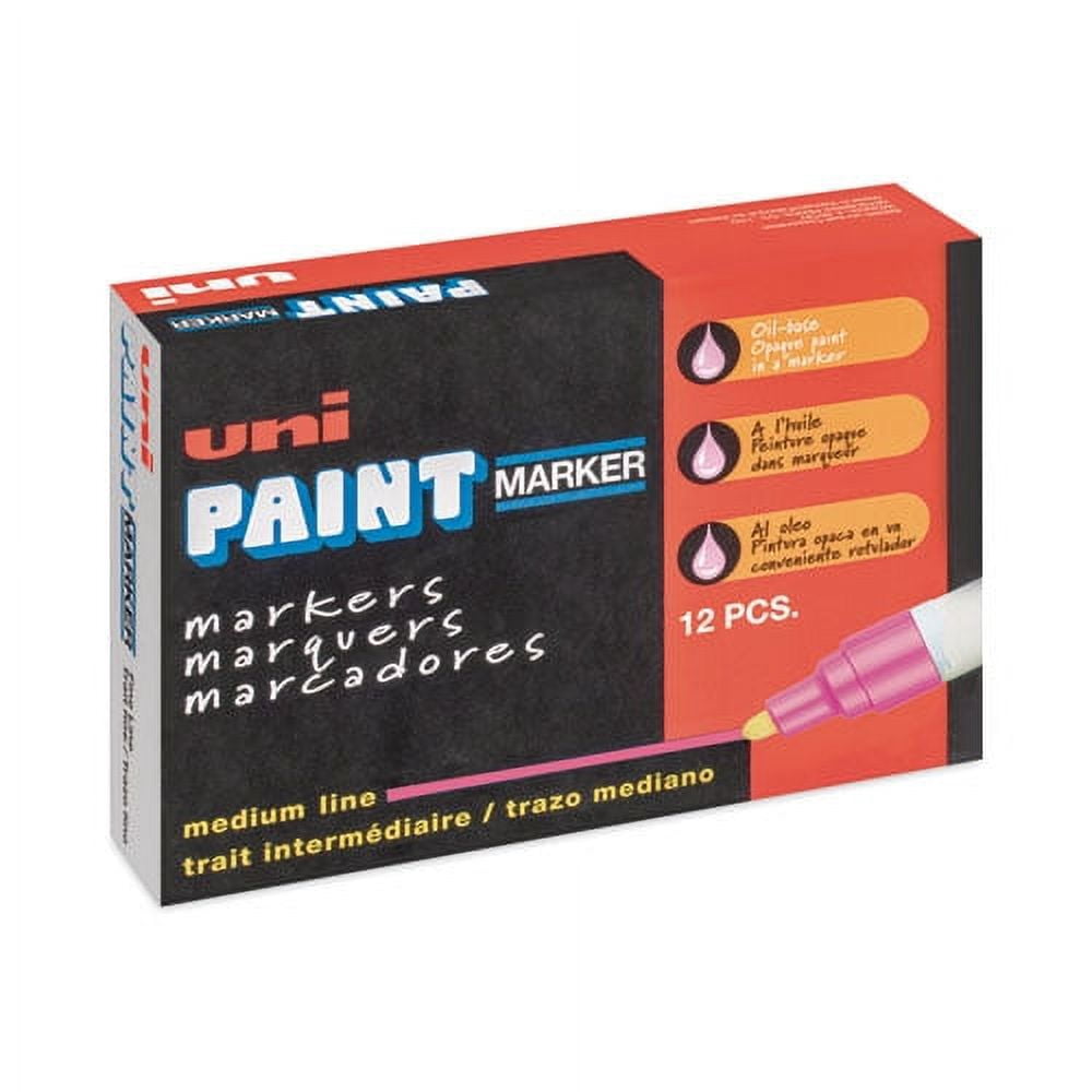 Permanent Marker, Medium Bullet Tip, Pink | Bundle of 5 Each