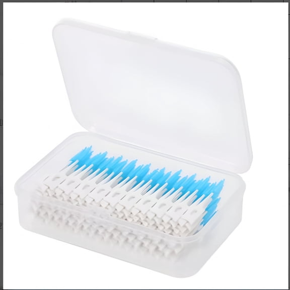 ACDANC 160pcs Double-ended Toothpick Soft Silicone Tooth Picks Floss Interdental Brush Stick Hygiene Tools