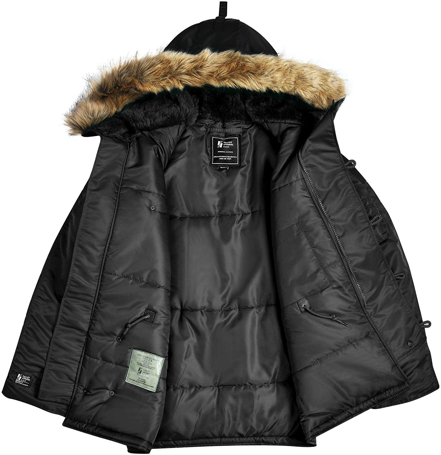 Military Style Men's N3B Snorkel Winter Parka Made in the USA