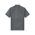 thumbnail image 4 of Yanarno Unisexe Hommes Femmes Manteau de Chef à Manches Courtes Veste de Chef Restaurant Cuisine Uniforme de Cuisson Gris Foncé m, 4 of 7