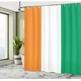 thumbnail image 4 of Ambesonne Ivory Coast Shower Curtain, Flag of Cote D'Ivoire, 69"Wx84"L, Marigold Jade Green, 4 of 4