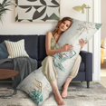 thumbnail image 5 of Long Body Pillow Cover – Soft & Breathable, Hidden Zipper, 20"x54", Ocean Theme with Starfish, Seahorse & Coral Print – Gift for Side Sleepers, Pregnancy, Beach & Nautical Decor, 5 of 7