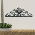 thumbnail image 3 of Elegant Metal Scroll Wall Sculpture | Laser-Cut Floral Wall Hanging | Bedroom/Doorway/Wedding Decor | Halloween & Christmas Gift, 3 of 7