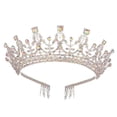 thumbnail image 3 of Corona para Niñas BLESIY Nupcial Princesa Tiara Reina Estilo F, 3 of 8