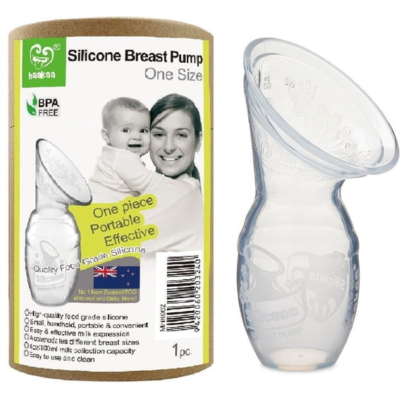 Haakaa Silicone Breastfeeding Manual Breast Pump Milk Pump 100% Food Grade Silicone BPA PVC and Phthalate Free