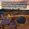 thumbnail image 4 of Fire Pit Cover, Round Outdoor Heavy Duty Waterproof 420d Polyester Thick Pvc Coating Protective Patio Fire Table Covers, 4 of 5