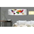 thumbnail image 2 of Tiptophomedecor Stretched Canvas World Map Art - World Map: Coloured Revolution - Stretched & Framed Ready To Hang Art, 2 of 3
