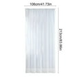 thumbnail image 3 of Giunmcul Solid Color Sheer Curtains 41.76*83.92in Rod Pocket Design Semi-Transparent Light Filtering Polyester for Living Room Black/White/Gray, 3 of 6