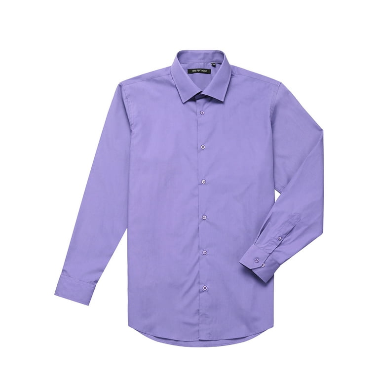 mens big and tall purple dress shirt