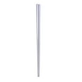 thumbnail image 1 of Une Paire de Baguettes en Acier Inoxydable Électroplaquées Carrées Réutilisables (23cm, Argent), 1 of 8