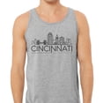 thumbnail image 2 of Skyline Cincinnati Ohio Tank Top Unisex X-Large Grey, 2 of 5