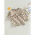 thumbnail image 4 of 0-4Y Autumn Infant Baby Boys Girls Western T Shirts 6M 12M 18M 24M 3Y 4Y Cow Cattle Print Long Sleeve Pullover Sweatshirt Tops, 4 of 10