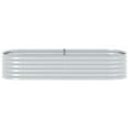 thumbnail image 2 of vidaXL Garden Raised Bed 240x80x44 cm Galvanised Steel Silver, 2 of 5