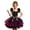 A-Purple48, variant on Bobifish Girls Sparkly Witch Tutu Dress Square Neck Ruffle Strap Mesh Dress Halloween Party Photo Girls Dress
