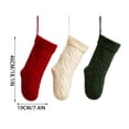 thumbnail image 2 of Miwamany Christmas Stockings Set of 3, Large Cable Knit Gift Socks for Xmas Fireplace Hanging, Holiday Decor Stocking for Family, Christmas Decorations Indoor, 2 of 7