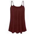 thumbnail image 3 of Long Vest,Flowy Tank Top for Women,Loose Cami,Pleated Dressy Swing Spaghetti Strap Camisole, 3 of 4