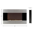 thumbnail image 2 of Northwest Electric Fireplace, Wall Mount & Remote -Stainless Steel, 2 of 14