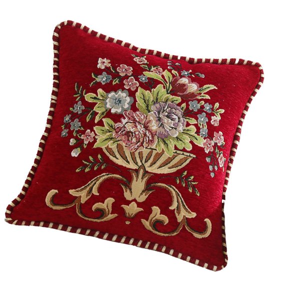 Decorative Pillowcase withFine Embroidery,Comfortable Pillow Sleeve for Living Room Decoration Enthusiasts Modern Decors