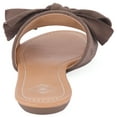 thumbnail image 4 of Gallery Seven Suede Bow Slide Sandals for Women, 4 of 7