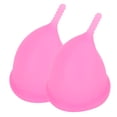 thumbnail image 4 of Copa Menstrual Reutilizable A Prueba De Fugas Copa Menstrual Copa Menstrual De Silicona Almohadilla De Tampón Herramienta Menstrual Femenina Alternativa Pink2pcs L ANGGREK AJ1411, 4 of 8