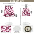 thumbnail image 2 of Ryvnso LED Bedside Table Lamp Pink Leopard Print Bedroom Desk Lamps Nightstand Lampshade M, 2 of 7