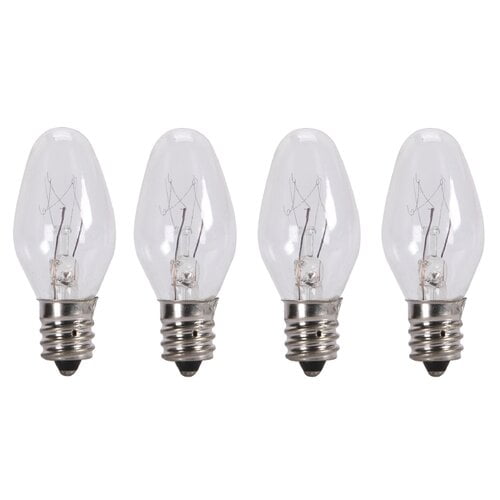 Candle Lamp Collection Night Light Bulbs, 5 Watts, 4/Pkg