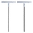 thumbnail image 1 of Unique Bargains 24' x 11' Handheld Sign Stand Sign Stands for Display Sign Holder Stand Holder Stainless Steel Square 2 Pack, 1 of 5