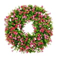 thumbnail image 3 of Guirnaldas de flores artificiales Decoración de la puerta principal Guirnalda floral 50 cm Guirnalda de primavera para la celebración de Rosa Rojo perfecl Corona colgante de puerta delantera, 3 of 8