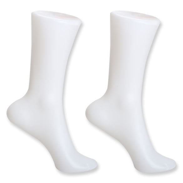 2PCS Female Foot Sock Sox Display Mold Short Stocking Mannequin White Hot Sale 