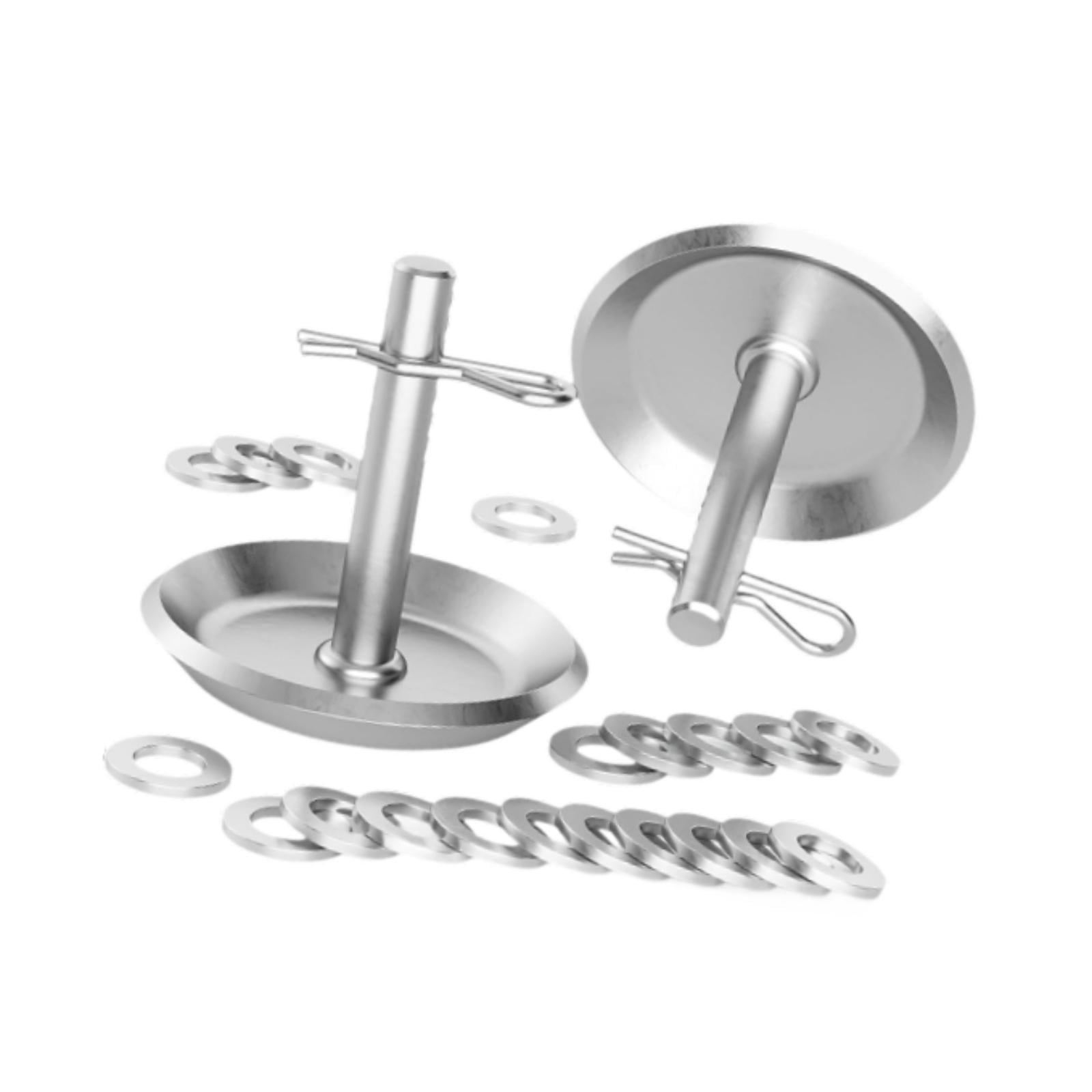 figatia 2Pcs Snow Plow Skid Shoes 2205071 2208864 Accessories for ATV UTV Snow Remove Automotive Parts with Quick Release Cotter Pins with Spacers