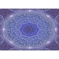 thumbnail image 1 of Ahgly Company Machine Washable Indoor Rectangle Transitional Deep Periwinkle Purple Area Rugs, 8' x 10', 1 of 7
