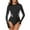 ZA Black, variant on One Piece Swimsuit Women Long Sleeve Guard Zip Up Training Swim Shirt Sunsuit Solid Black Womens Bathing Suits S